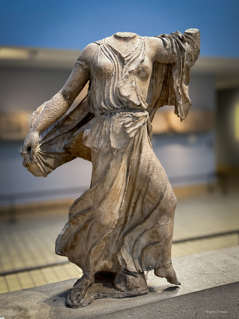 Marble statue of a nereid from the Nereid Monument Flickr