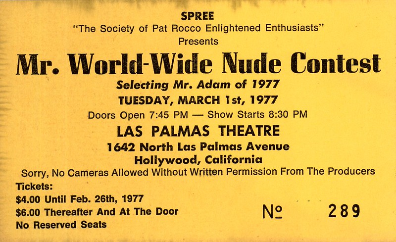"Mr. World-Wide Nude Contest" | Spree "The Society of Pat Ro… | Flickr
