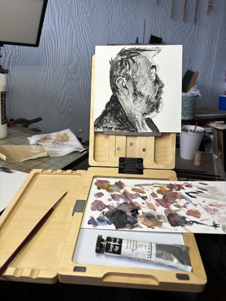 Ivory black underpainting Mark Anderson Flickr