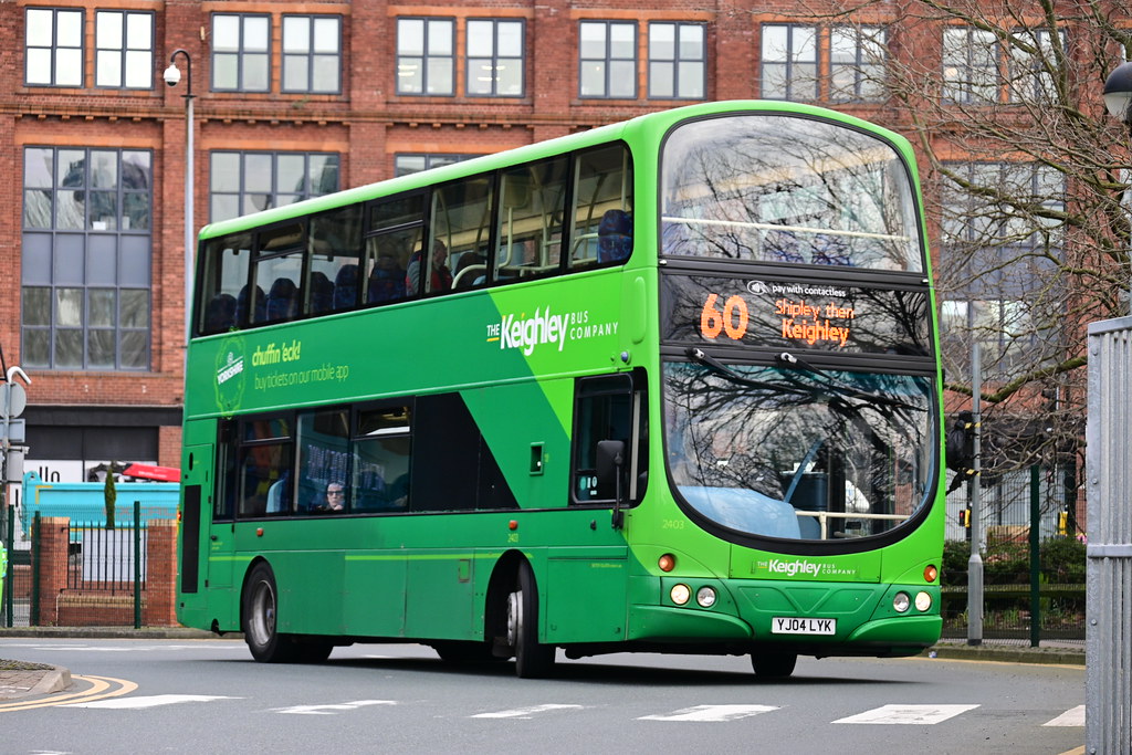Transdev Keighley Bus Company 2403 YJ04 LYK Let’s start … Flickr
