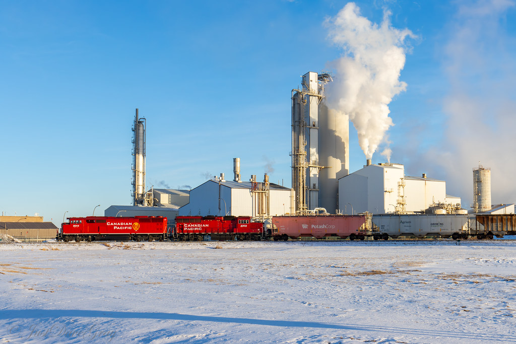 CPKC C46 Carseland, AB CPKC C46 works Nutrien in Carsela… Flickr