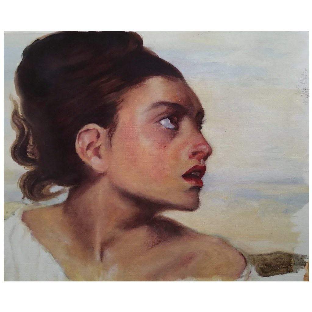 Étude de "La jeune orpheline au cimetière" d'Eugène Delacr… Flickr