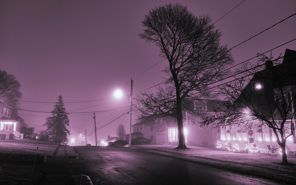 Newbridge Avenue in mist In Woburn, MA Chris Rycroft Flickr