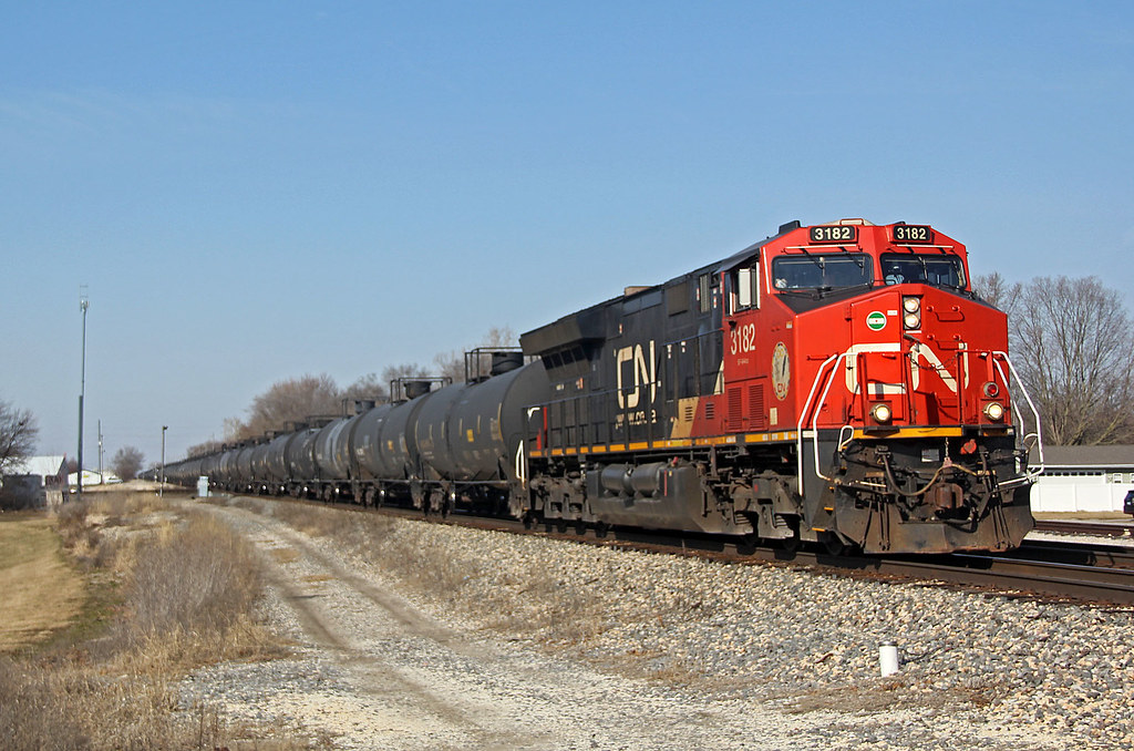 Tank Cars in Tolono A southbound tank car train rumbles th… Flickr