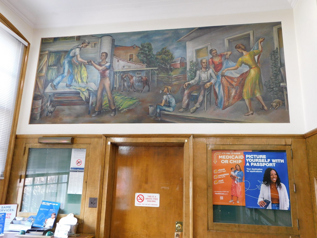Hardinsburg Kentucky Post Office Mural New Deal mural enti… Flickr