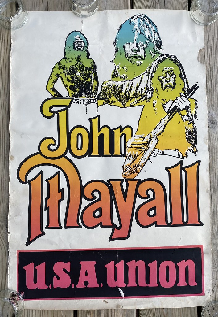 John Mayall ‘USA Union’ album promo poster 1970 Original 3… Flickr