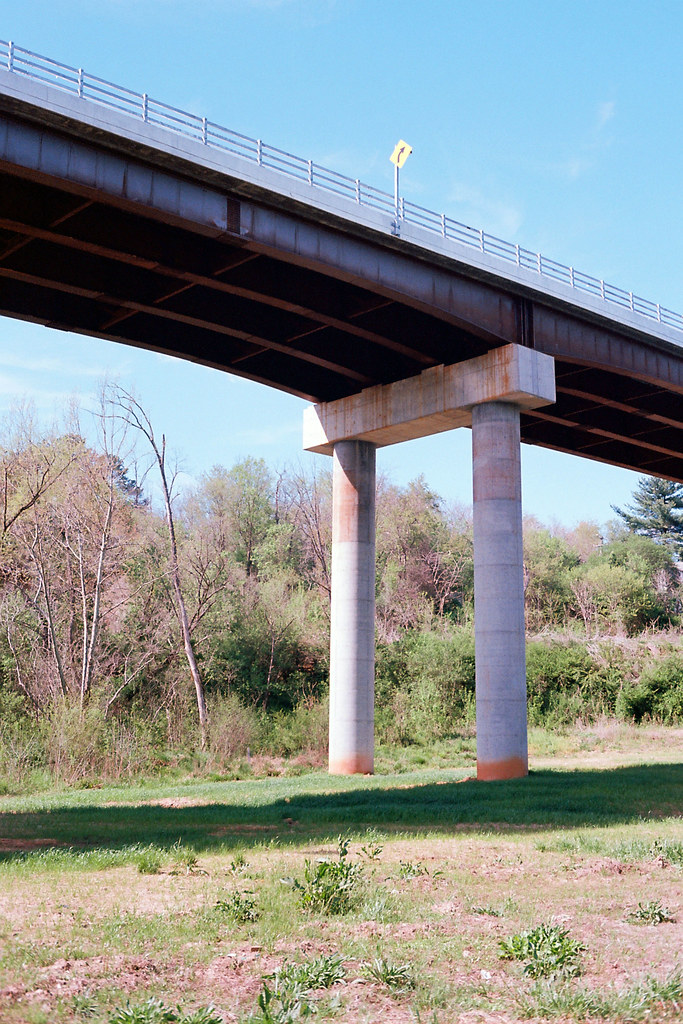 Turn Ahead On the new US29 bridge at Alta Vista, VA. P F McFarland