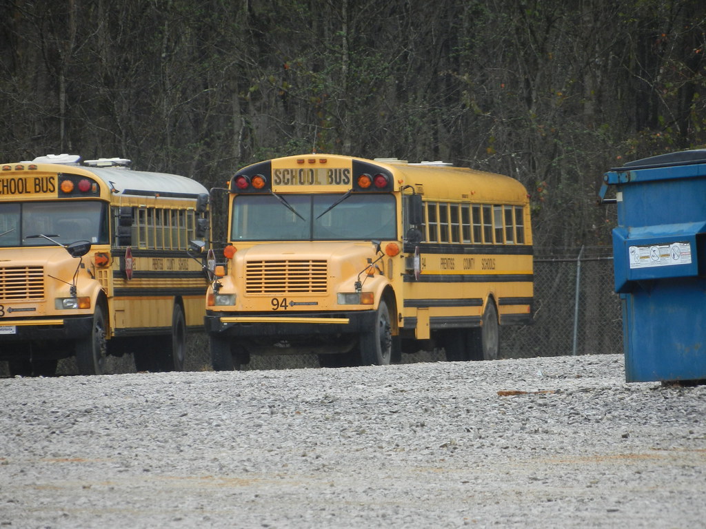 Prentiss County Schools 94 (2) Bus lot Booneville, MS Flickr