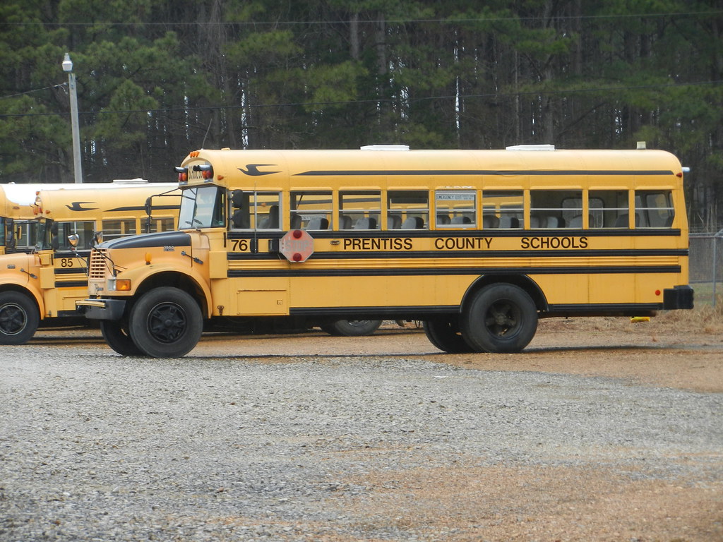 Prentiss County Schools 76 (4) Bus lot Booneville, MS Flickr
