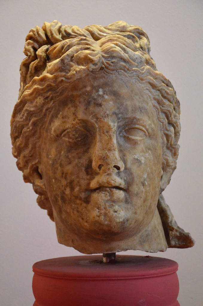 Head of Apollo from Claros, dated to the Late Hellenistic Period, Izmir
