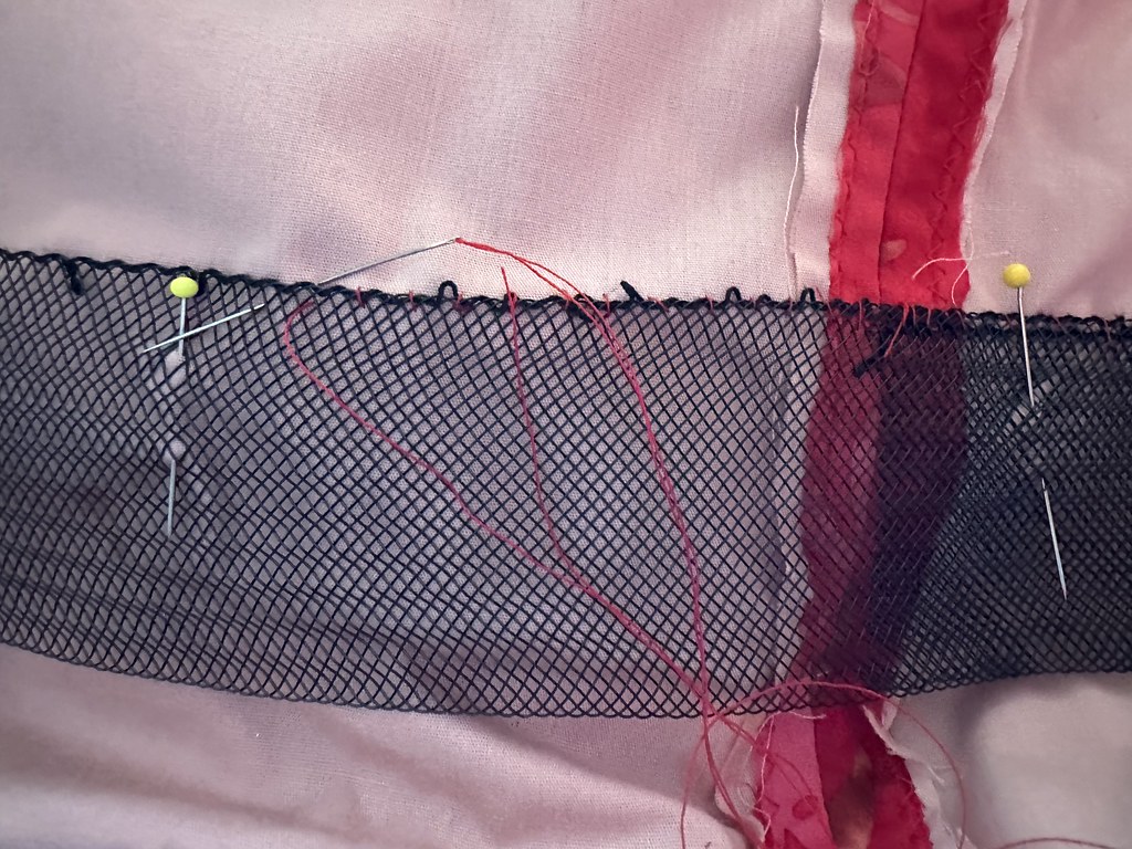 Sewing horsehair braid to dress hem marianme Flickr