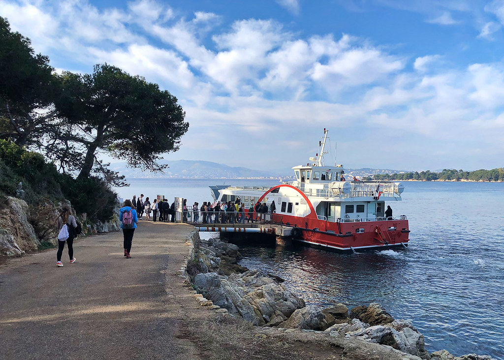 Saint Honorat ferry from Cannes at the landing stage Neil King Flickr