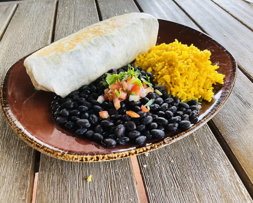 Tio Taco & Tequila Bar Burrito with Carne Asada Rice and B… Flickr