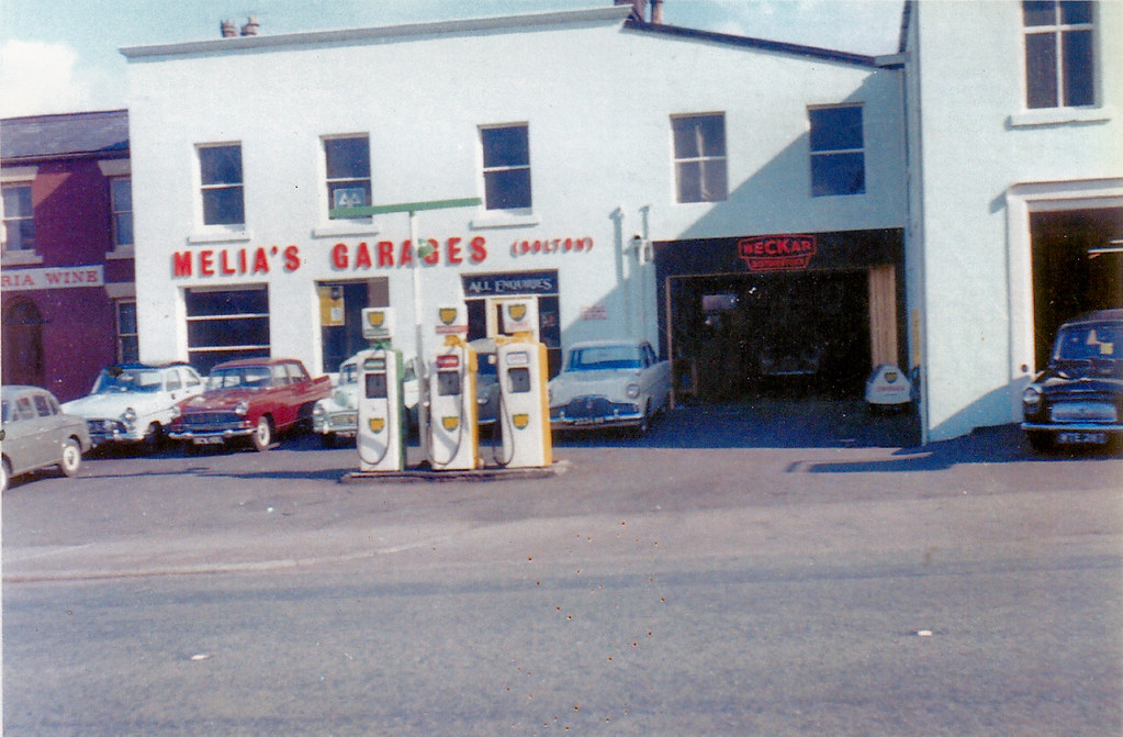BP Melia's Garages, Bolton Maybe circa 1965 As far as I … Flickr
