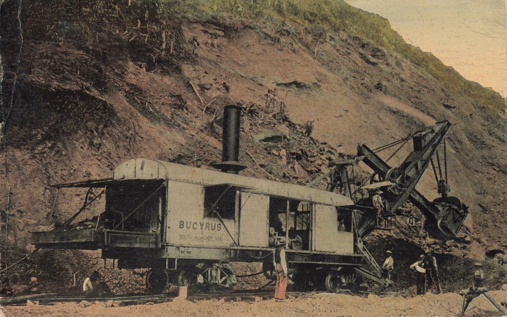 Antique Bucyrus Steam Shovel Panama Canal 19031914 constr… Flickr