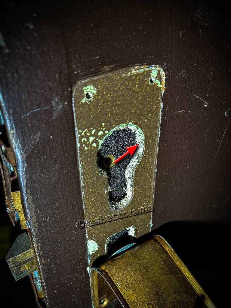 Asbestos Millboard to Metal Firedoor Asbestos inspection … Flickr