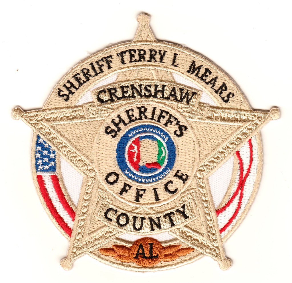 Crenshaw County Alabama Sheriff Badge Patch Katie and Joe Flickr
