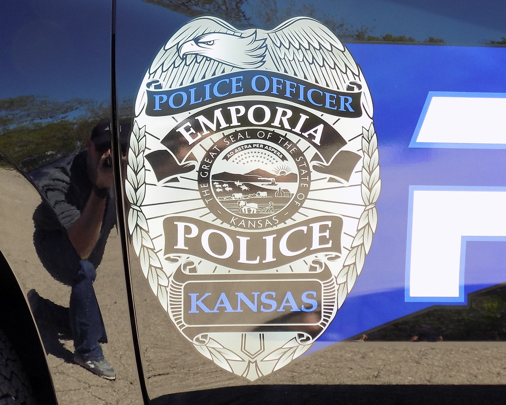 Emporia KS Police Department Door Badge Kansas Law Enforcement