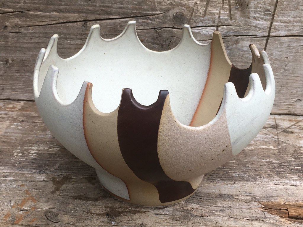 Stunning Shelf Pottery Halifax Yorkshire 1970's Organic Sh… Flickr