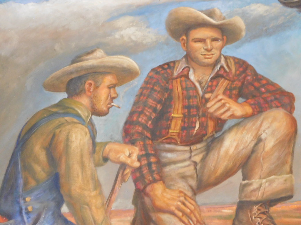 Hollis Oklahoma Post Office Mural New Deal mural entitled … Flickr