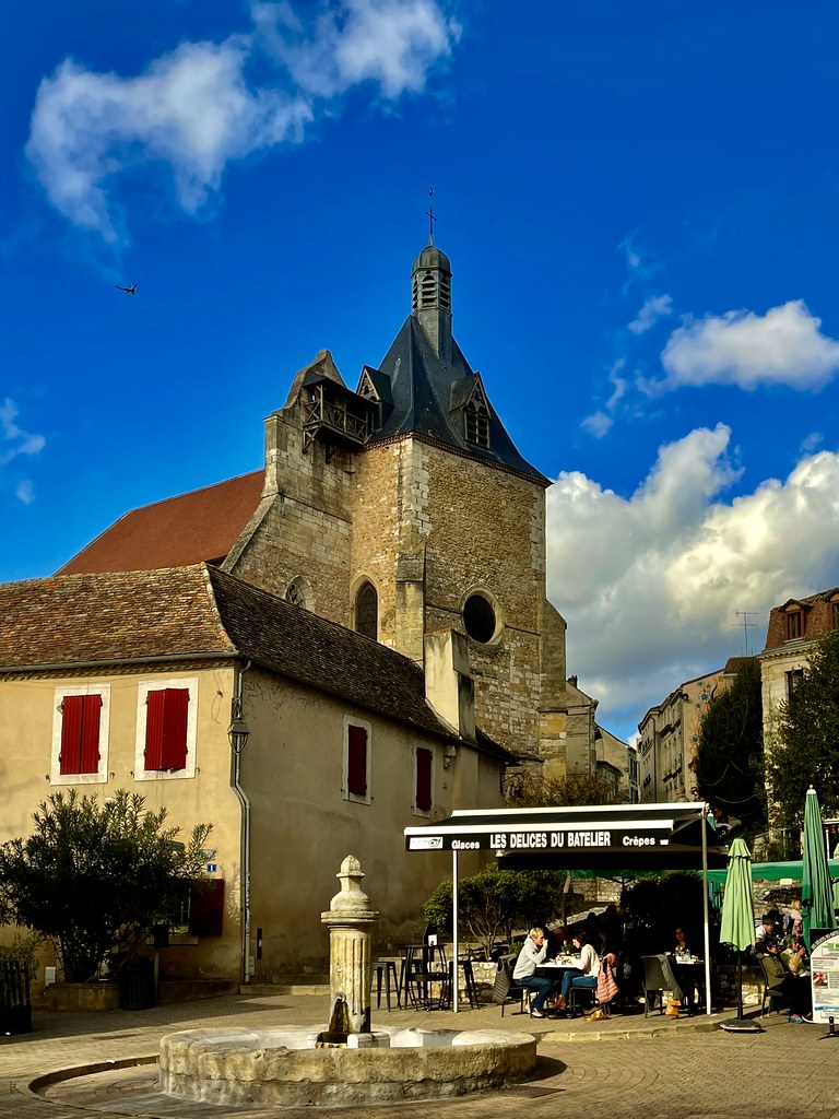 Bergerac im Hintergrund Eglise St. Jacques le Majeur. Manfred Dahms Flickr
