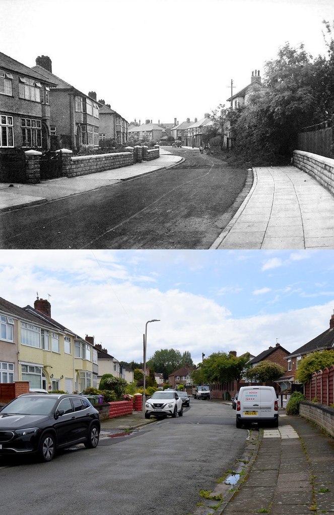 Almonds Grove, West Derby, 1939 and 2024 a photo on Flickriver