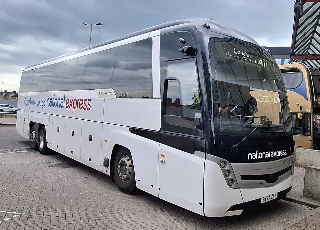 National Express. BV24 ZFM. Swindon Bus station. david chidzey Flickr