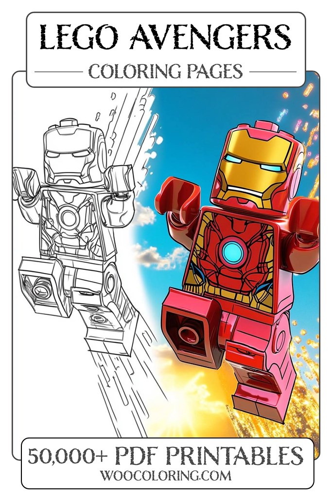 Lego Avengers coloring pages for Beginners Unleash your cr… Flickr