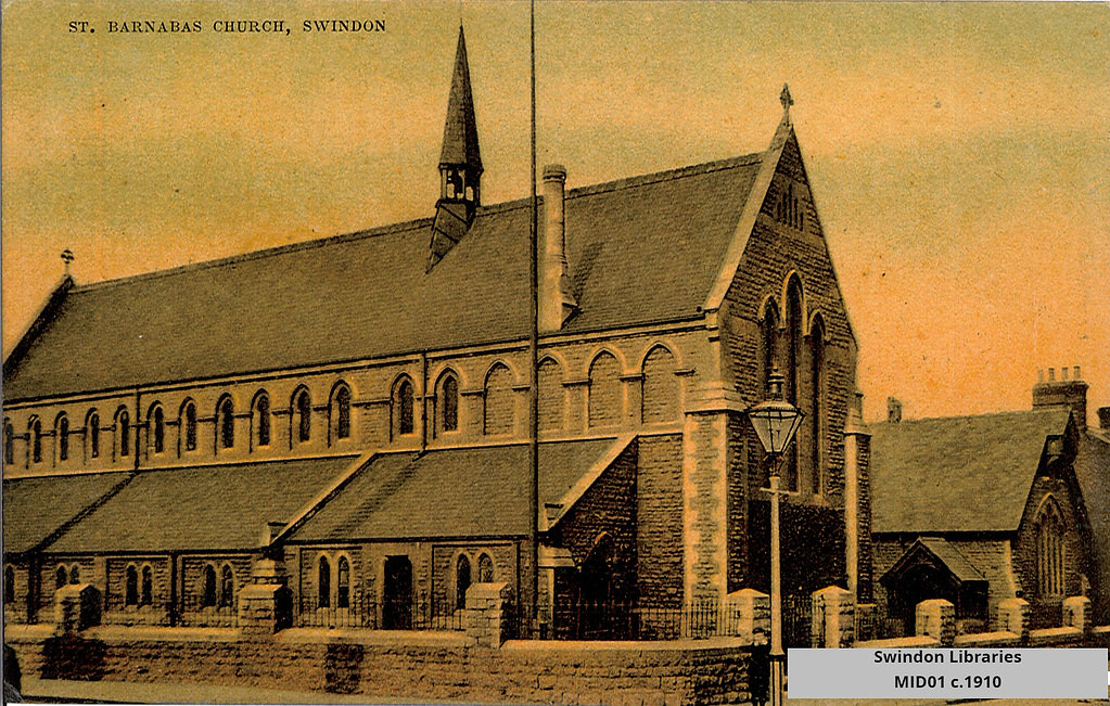 c1910 St. Barnabas Church, Ferndale Road, Gorse Hill, Swi… Flickr