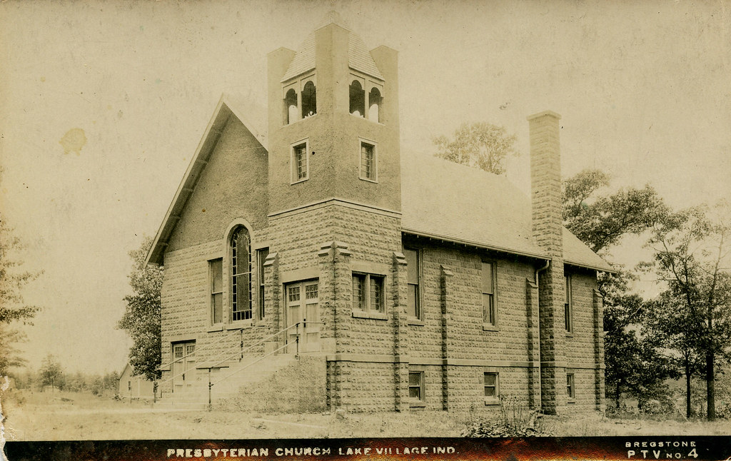 Presbyterian Church, circa 1910 Lake Village, Indiana a photo on