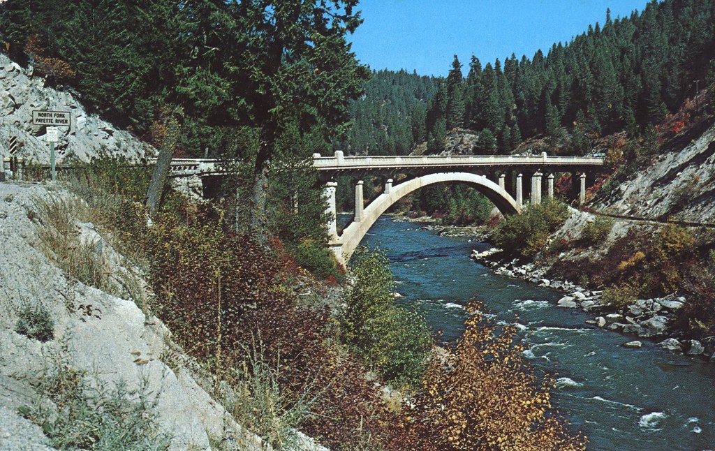 Payette River Bridge Smiths Ferry, Idaho Located on Hwy.… Flickr