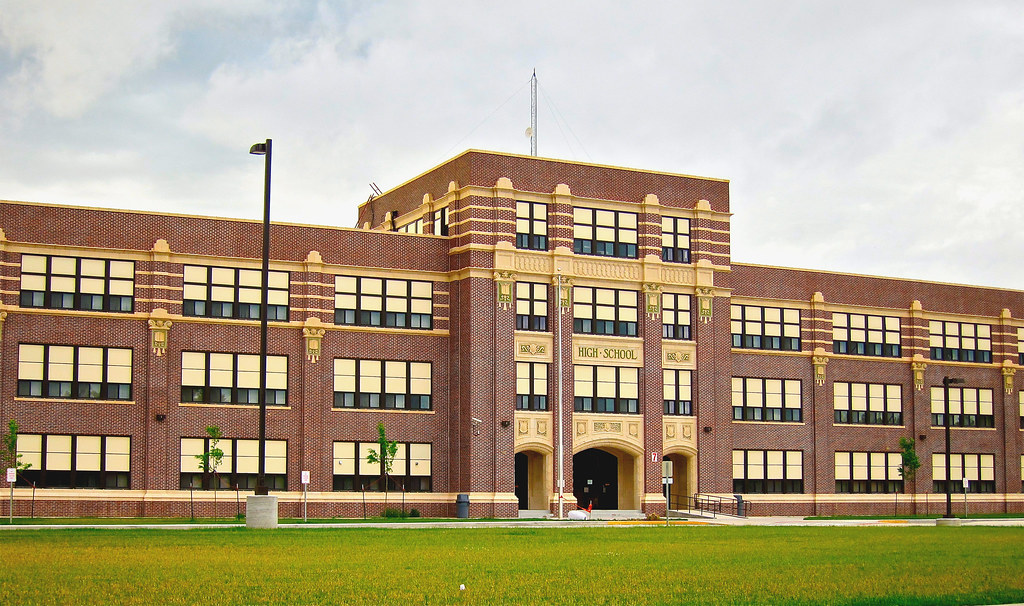 High School, Scottsbluff, Nebraska Curtis Cronn Flickr