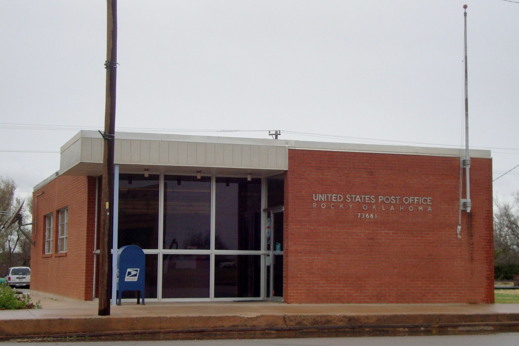Post Office 73661 (Rocky, Oklahoma) Rocky is located in so… Flickr