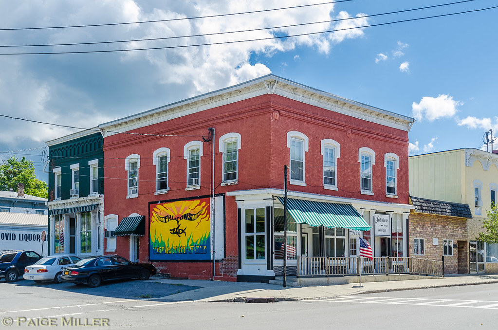 Ovid, NY Old building with a mural in Ovid Paige Miller Flickr