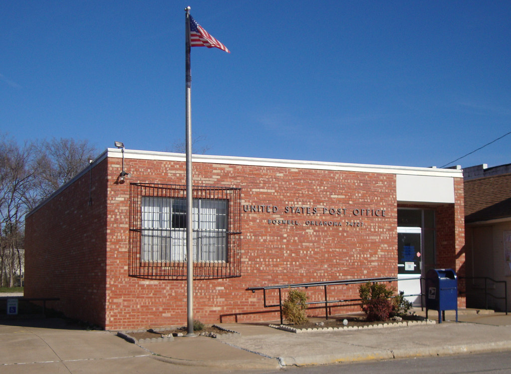 Post Office 74727 (Boswell, Oklahoma) Boswell is located i… Flickr