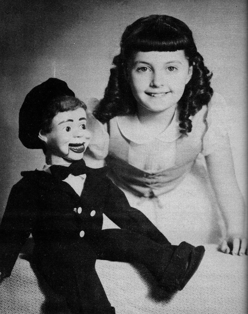 A Young Ventriloquist and her dummy 1950's PatricksMercy Flickr