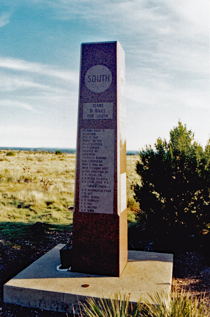 Summit marker Marker at the highest elevation of Oklahoma stevesheriw Flickr