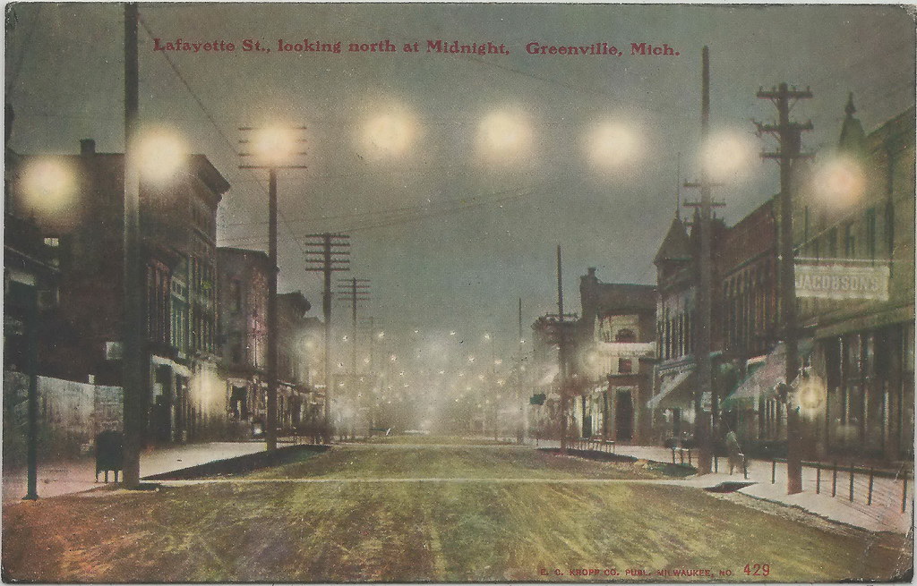 SW Greenville MI 1910 Beautiful Downtown Lafayette Street … Flickr
