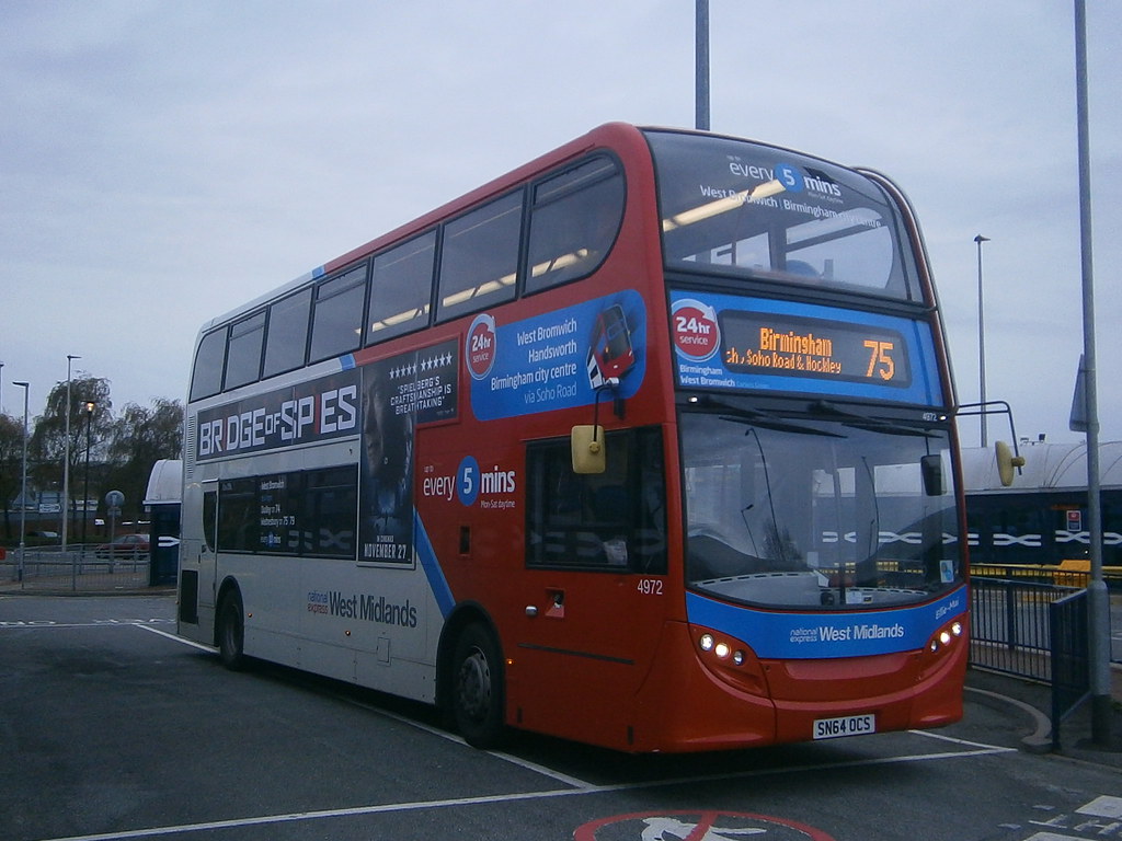 4972 Wednesbury bus station National Express West Midlan… Flickr