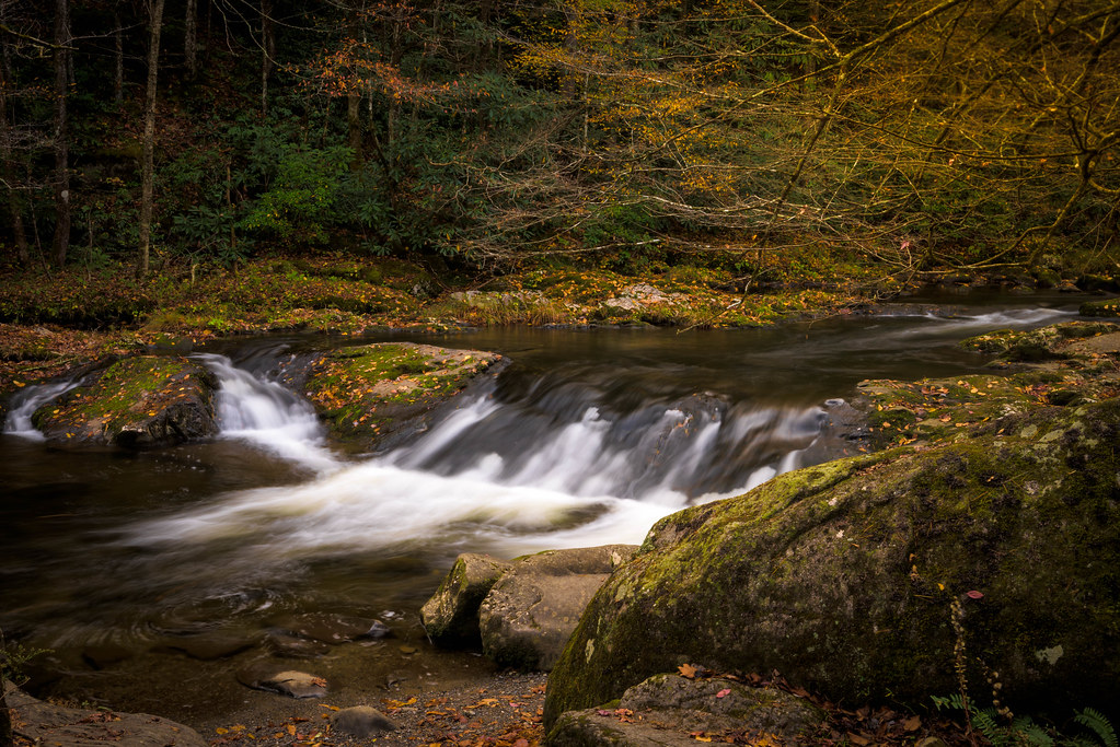 Tremont Water Falls Great Smoky Mountains Lawrence Dickinson Flickr