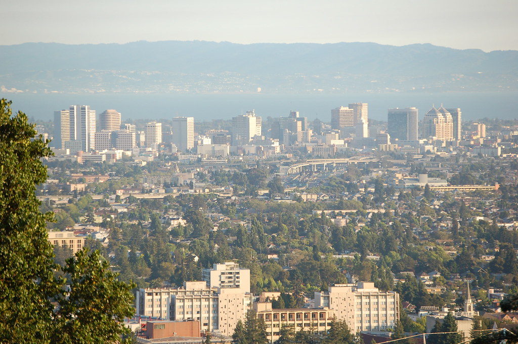 Downtown Oakland UC Berkeley dorms in the foreground. Jason Flickr