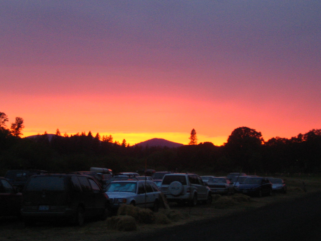 Friday Sunset Oregon Country Fairgrounds, near Arwyn Moore