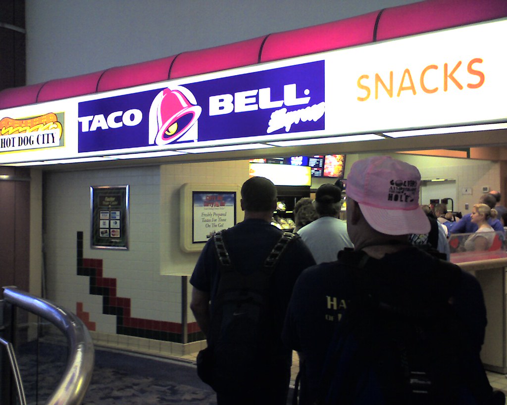 Taco Bell at the airport It's my dream come true... Flickr