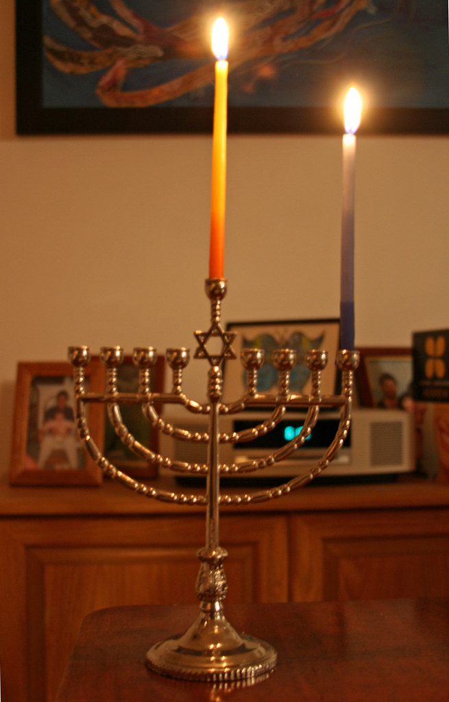 Chanukkah First Day Lighting the candles for the first d… Flickr