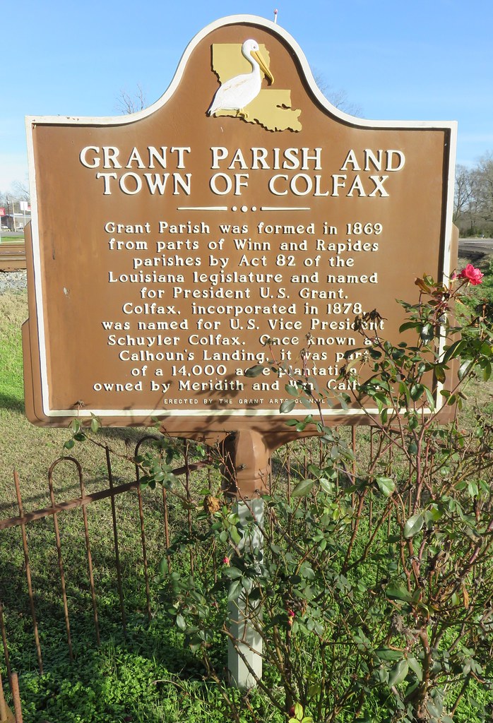 Grant Parish and Town of Colfax Marker (Colfax, Louisiana)… Flickr
