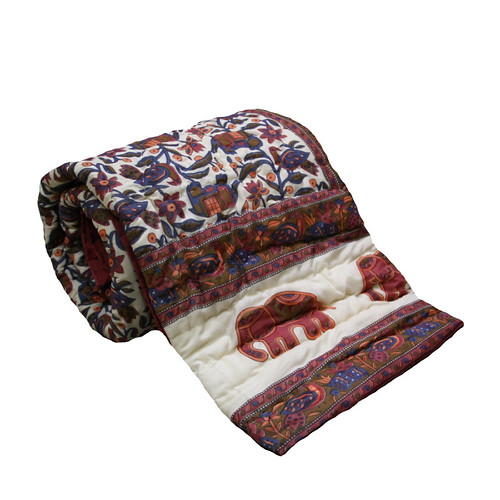 Gold print cotton single bed quilt online Mirraw offers ha… Flickr