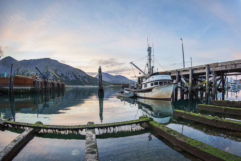 King Cove, Alaska Down at the dock, King Cove morning. ralph shadrick Flickr