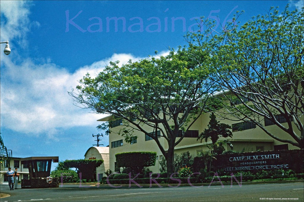 Camp Smith Marine HQ Aiea 1960 Main gate at Camp H.M. Smit… Flickr