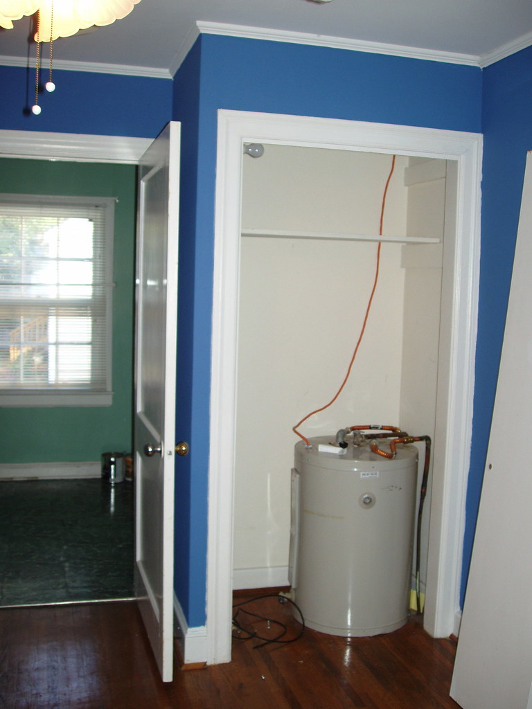 Middle Bedroom Closet Before the water heater was instal… Flickr