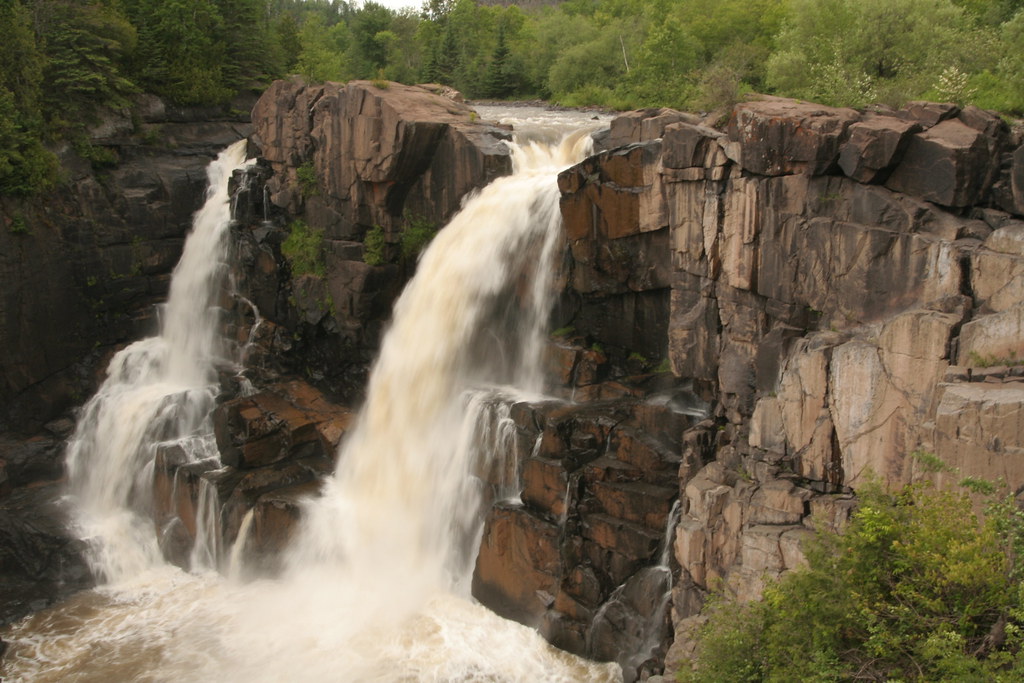 Pigeon River High Falls This waterfall is on the boundary … Flickr